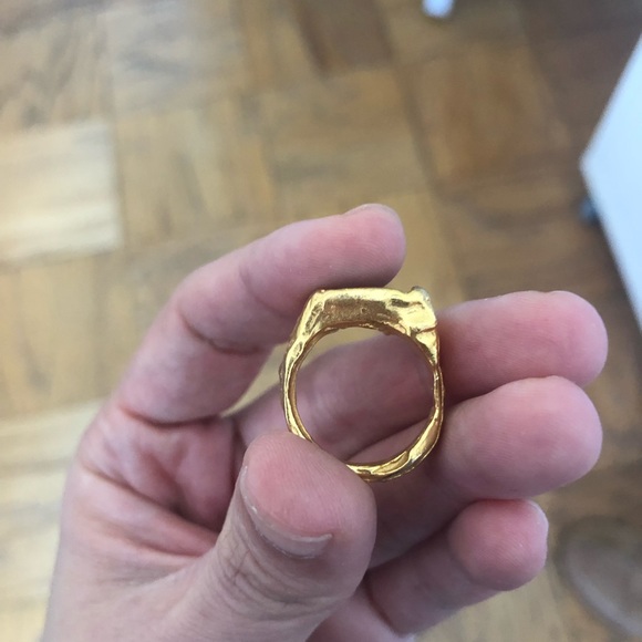 Gold brown/amber ring. Size 6.5 - Picture 6 of 6
